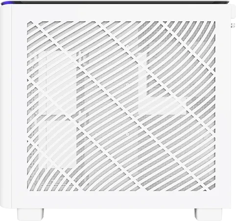 Montech King 95 Pure White, weiß, Glasfenster