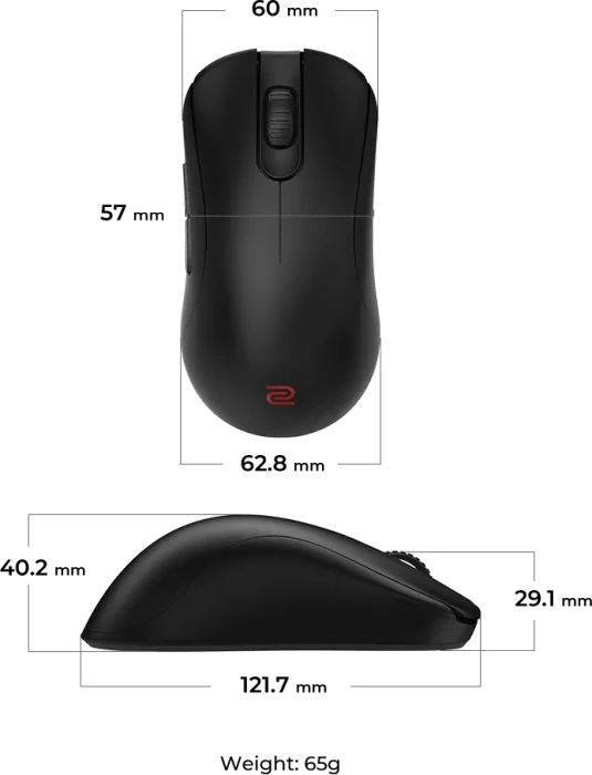 BenQ Zowie ZA13-DW 4K Wireless mit Ladestation, schwarz, USB