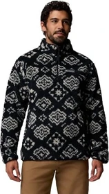 Columbia Rugged Ridge Sherpa Half Zip Fleece Pullover black checked out/black (Herren)