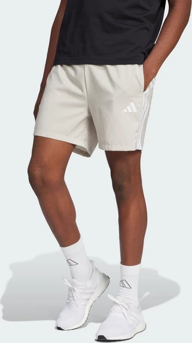 adidas Essentials 3-Streifen Chelsea Trainingshose kurz beige/weiß (Herren)