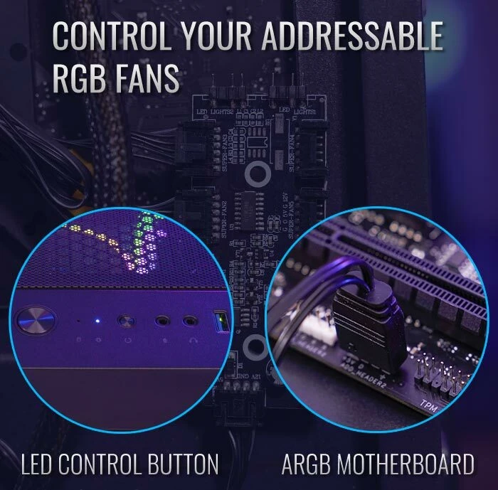 AeroCool AirHawk Duo ARGB, Glasfenster