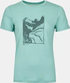 Ortovox 120 Cool Tec Mountain Cut Funktionsshirt kurzarm aquatic ice (Damen)