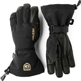 Hestra Army Leather Gore-Tex Skihandschuhe schwarz