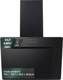 Yuna Kim SH60A Wand-Dunstabzugshaube inkl. Aktivkohlefilter