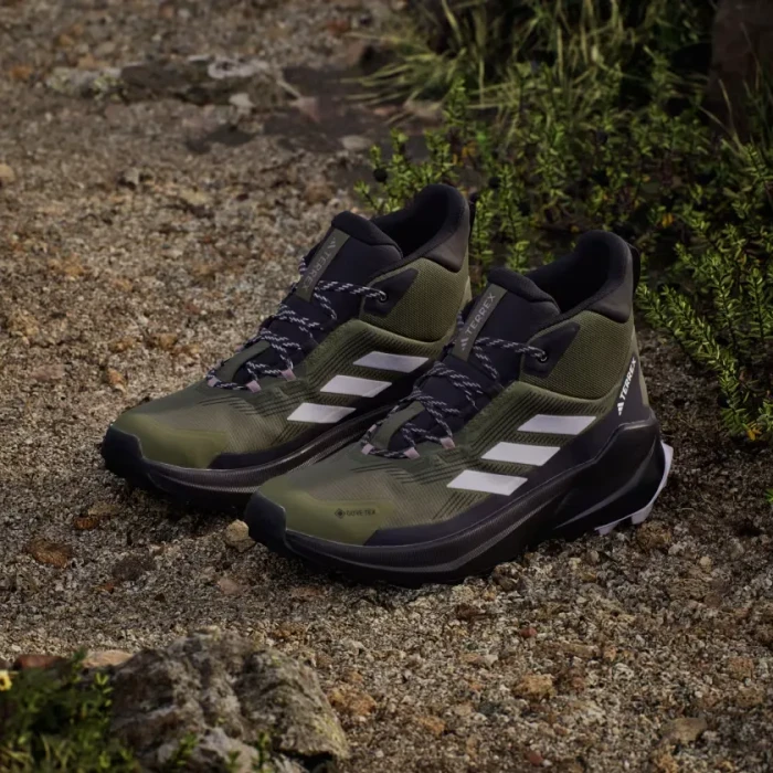 adidas Terrex Trailmaker 2.0 Mid GTX olive strata/silver dawn/aurora black (Damen)