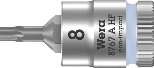 Wera 8767 A HF Zyklop Torx Steckschlüssel 1/4", T8x28mm