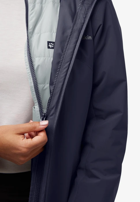 Jack Wolfskin Hunberg 3in1 Funktionsjacke graphite (Damen)