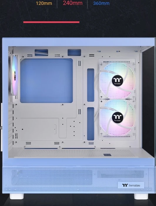 Thermaltake View 270 Plus TG ARGB Hydrangea Blue, blau, Glasfenster