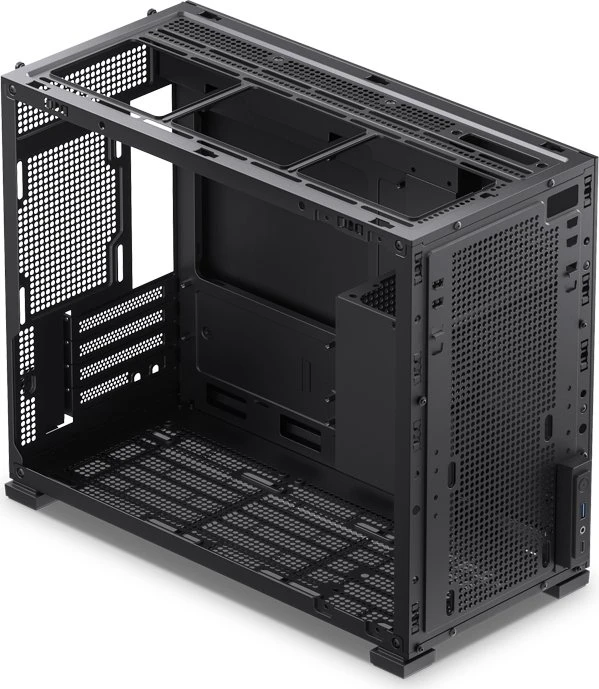 Jonsbo D31 Mesh Screen Black, schwarz, Glasfenster