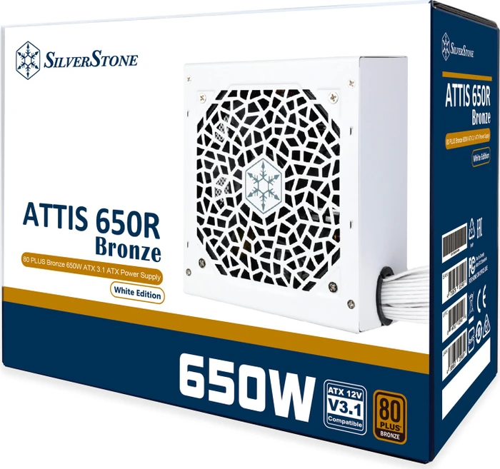 SilverStone ATTIS 650R Bronze weiß 650W, ATX 3.1