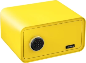 Basi mySafe 430 Tresor, gelb, Schlüsselschloss/elektronisches Zahlenschloss