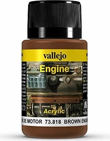 Vallejo Weathering Effects Engine brown engine soot, 40ml