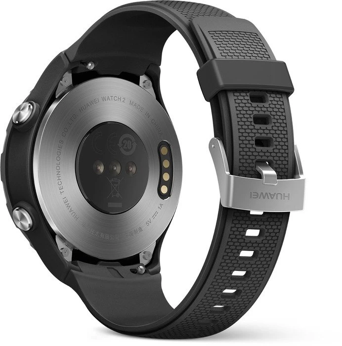 Huawei Watch 2 mit Sportarmband schwarz
