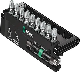 Wera Bit-Check 10 PZ BiTorsion 1 Pozidriv Bitset inkl. Werkzeugbox, 10-tlg.