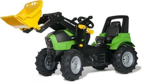 rolly toys rollyFarmtrac Premium Deutz-Fahr Agrotron X 720 Trettraktor mit Frontlader und Luftbereifung grün