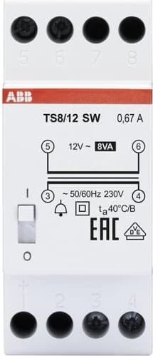 ABB Klingeltransformator TS 8/12SW