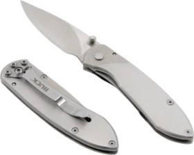 Buck 327 Nobleman Taschenmesser brushed steel
