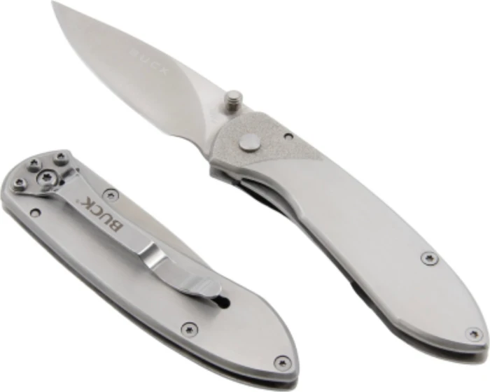 Buck 327 Nobleman Taschenmesser brushed steel