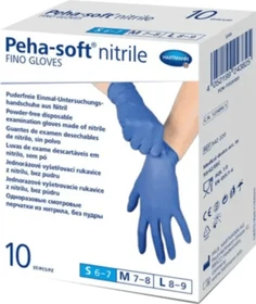 Hartmann Peha-soft Nitril Fino Einweghandschuhe S blau, 10 Stück