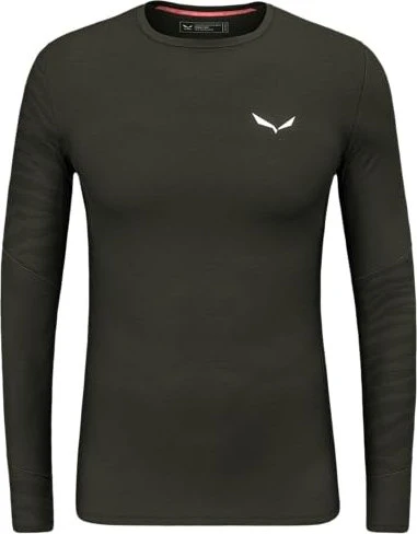Salewa Cristallo Warm Alpine Merino Responsive Funktionsshirt langarm dark olive (Herren)
