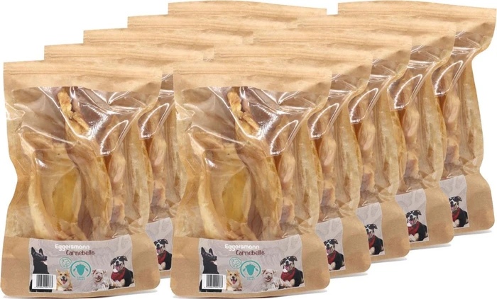 Eggersmann Carnebello Naturkausnack Lammohren, 40 Stück (10x 4 Stück)