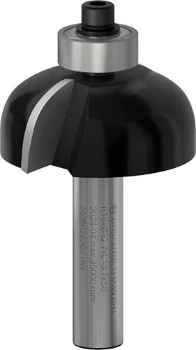 Bosch Professional HM Hohlkehlfräser, (R1)10x(D)32.7x14x55mm, 1 Stück