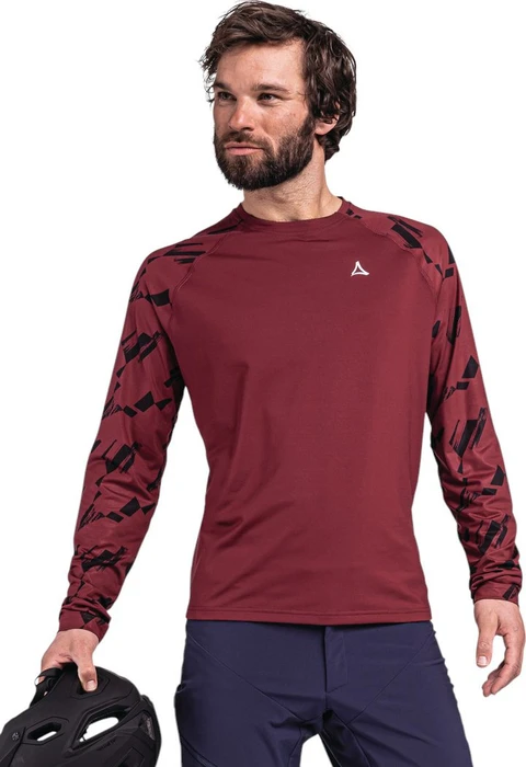 Schöffel Lakata Trail Trikot langarm dark burgundy (Herren)