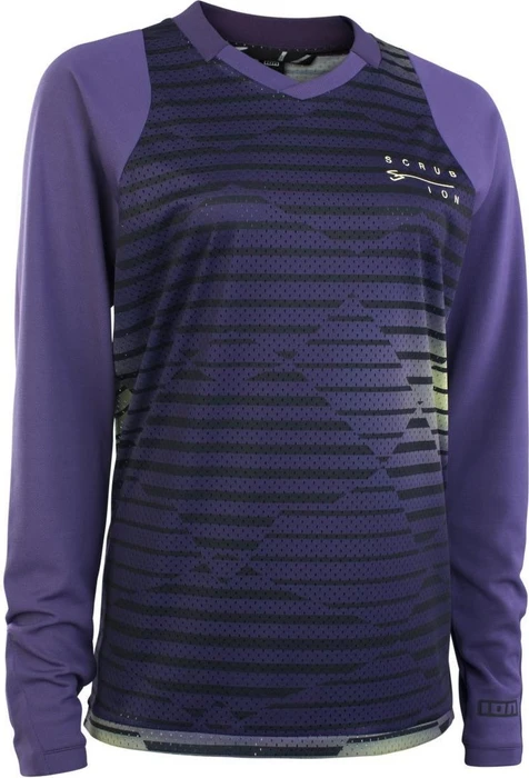 ION MTB Scrub Trikot langarm dark purple (Damen)