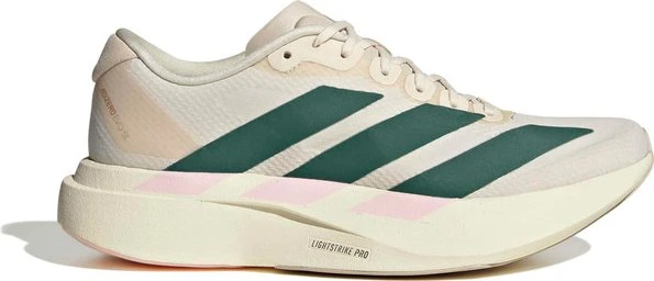adidas Adizero Evo SL wonder white/collegiate green/clear pink (Damen)