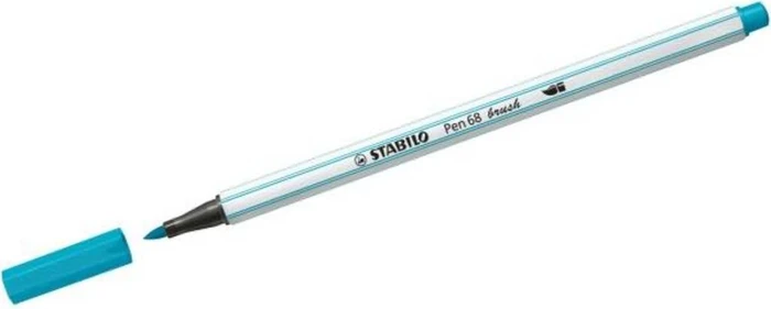 STABILO Pen 68 brush hellblau, 10er-Pack