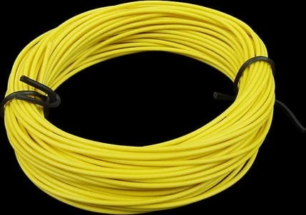 Aquatuning Kupferlitze isoliert 1x 0.14mm², 10m, gelb