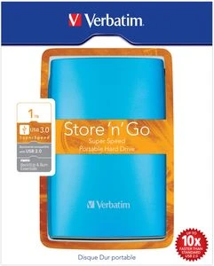 Verbatim Portable Colour Edition blau 500GB, USB 3.0 Micro-B