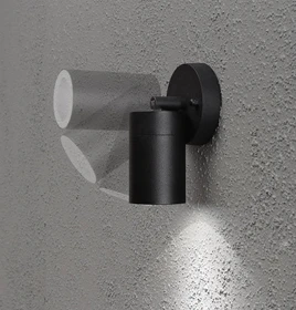Konstsmide Modena GU10 7W 6cm Wandleuchte 1-flammig schwarz