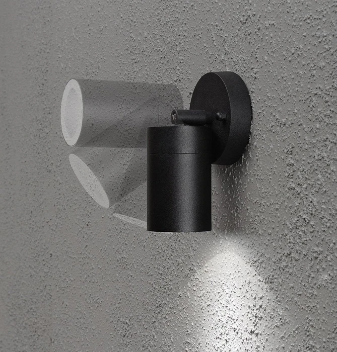 Konstsmide Modena GU10 7W 6cm Wandleuchte 1-flammig schwarz