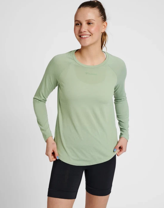 hummel MT Vanja Funktionsshirt langarm lily pad (Damen)
