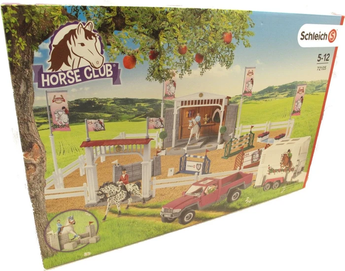 Schleich Horse Club - Playset Großes Reitturnier mit Pick-Up und Pferdeanhänger