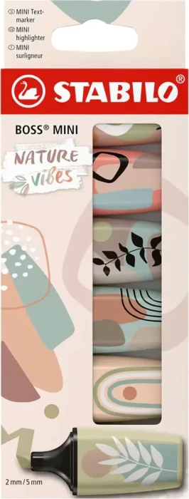 STABILO Boss Mini Naturevibes sortiert, 6er-Pack