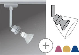 Paulmann URail DecoSystems Schienensystem LED Spot 3.5W chrom matt, 1 Stück