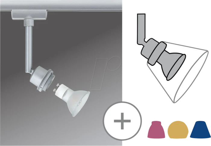 Paulmann URail DecoSystems Schienensystem LED Spot 3.5W chrom matt, 1 Stück