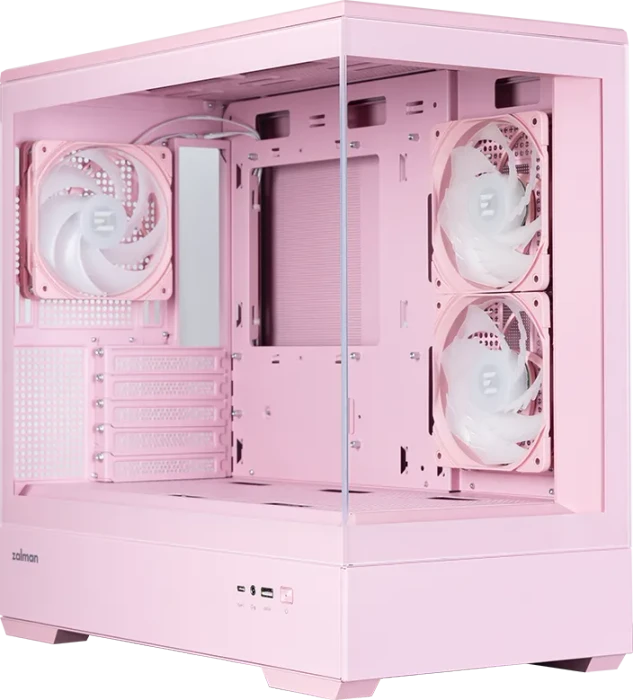 Zalman P30 [V2] Pink, rosa, Glasfenster