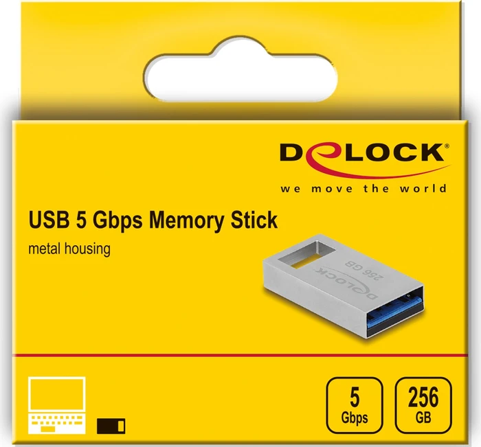 DeLOCK SuperSpeed USB Stick 256GB, USB-A, USB 3.2 Gen 1×1