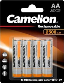 Camelion Rechargeable Mignon AA NiMH 2500mAh, 4er-Pack