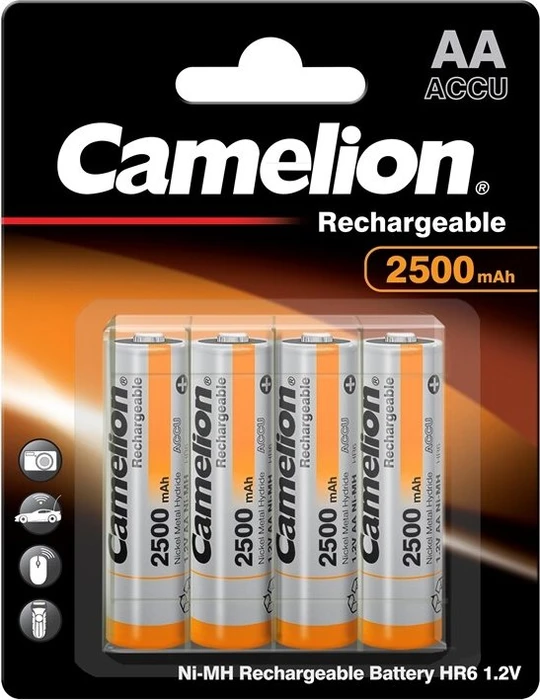 Camelion Rechargeable Mignon AA NiMH 2500mAh, 4er-Pack