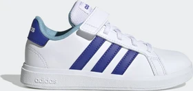 adidas Grand Court Court Elastic Lace and Top Strap cloud white/lucid blue/preloved blue (Junior)