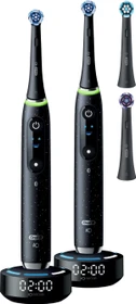 Oral-B iO Series 10 cosmic black/cosmic black + 2. Handstück + 4 Aufsteckbürsten