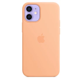 Apple Silikon Case mit MagSafe für iPhone 12 Mini Cantaloupe