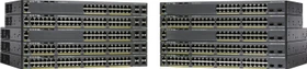 Cisco Catalyst 2960-X LAN Base Rackmount Gigabit Managed Stacking Switch, 48x RJ-45, 4x SFP, 740W PoE+ (WS-C2960X-48FPS-L)