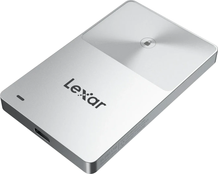Lexar TouchLock Portable SSD, 512GB, USB-C 3.0