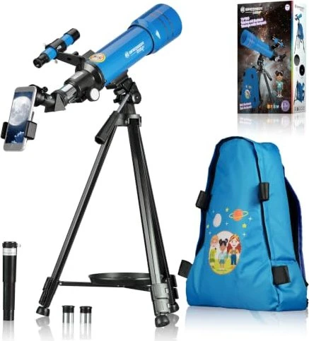 Bresser JUNIOR Linsenteleskop 70/400 blau