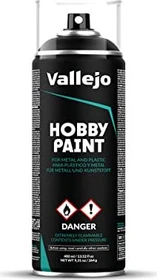 Vallejo Hobby Paint Spray Basic Primer premium black, 400ml